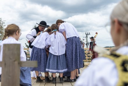 Wiślański Wygón Łowiec - występ Zespołu Regionalnego "Mała Wisła"